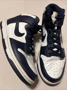 Nike Dunk High Midnight Navy Size 8